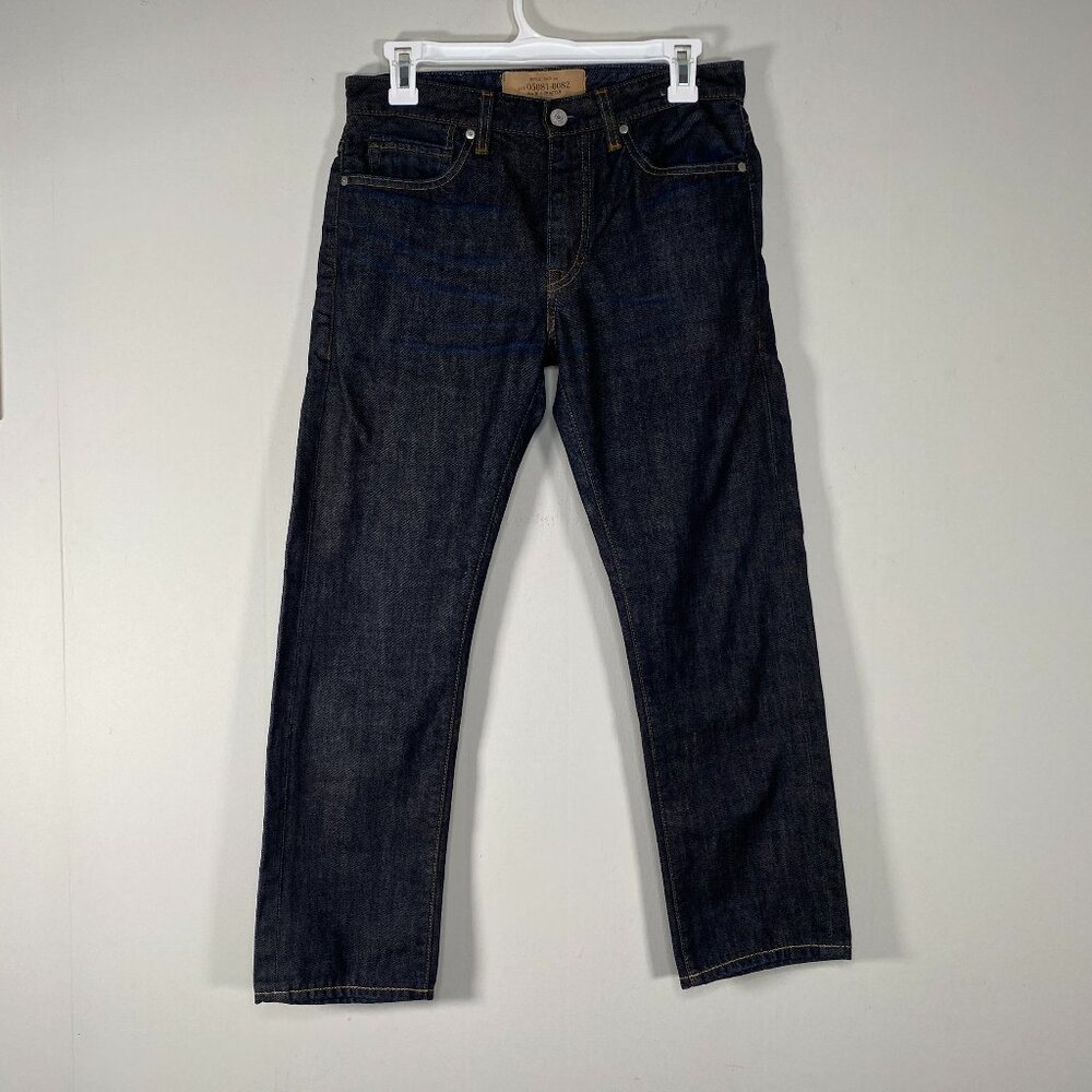 Levi's Made Crafted Tack Slim Denim Jeans Men's 29 Low Rise Blue-ish Black USA